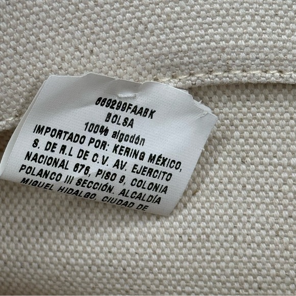 Saint Laurent Rive Gauche Bucket Bag in Canvas and Leather, adjustable strap - Picture 7 of 9